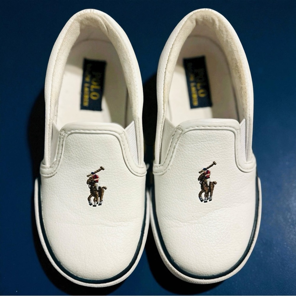 Polo by Ralph Lauren Kids White Slip-On Sneakers